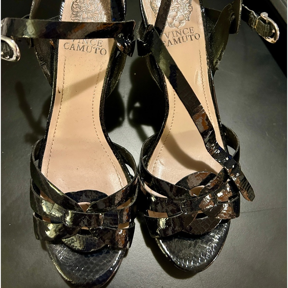 Black Patent Leather Heel